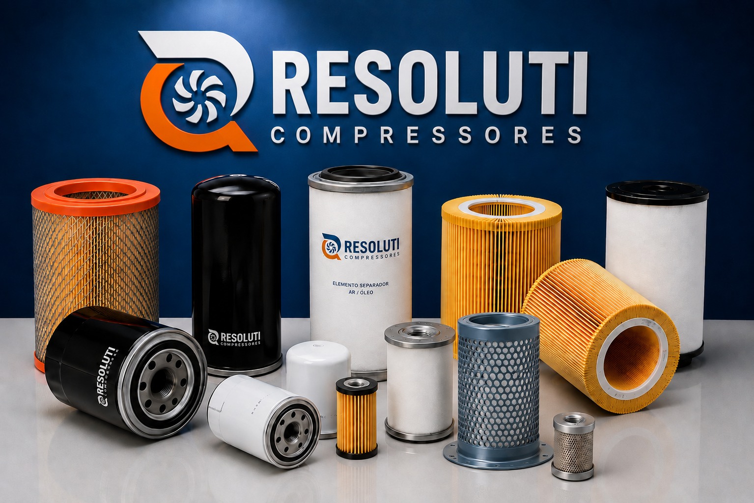 Filtros para compressores industriais